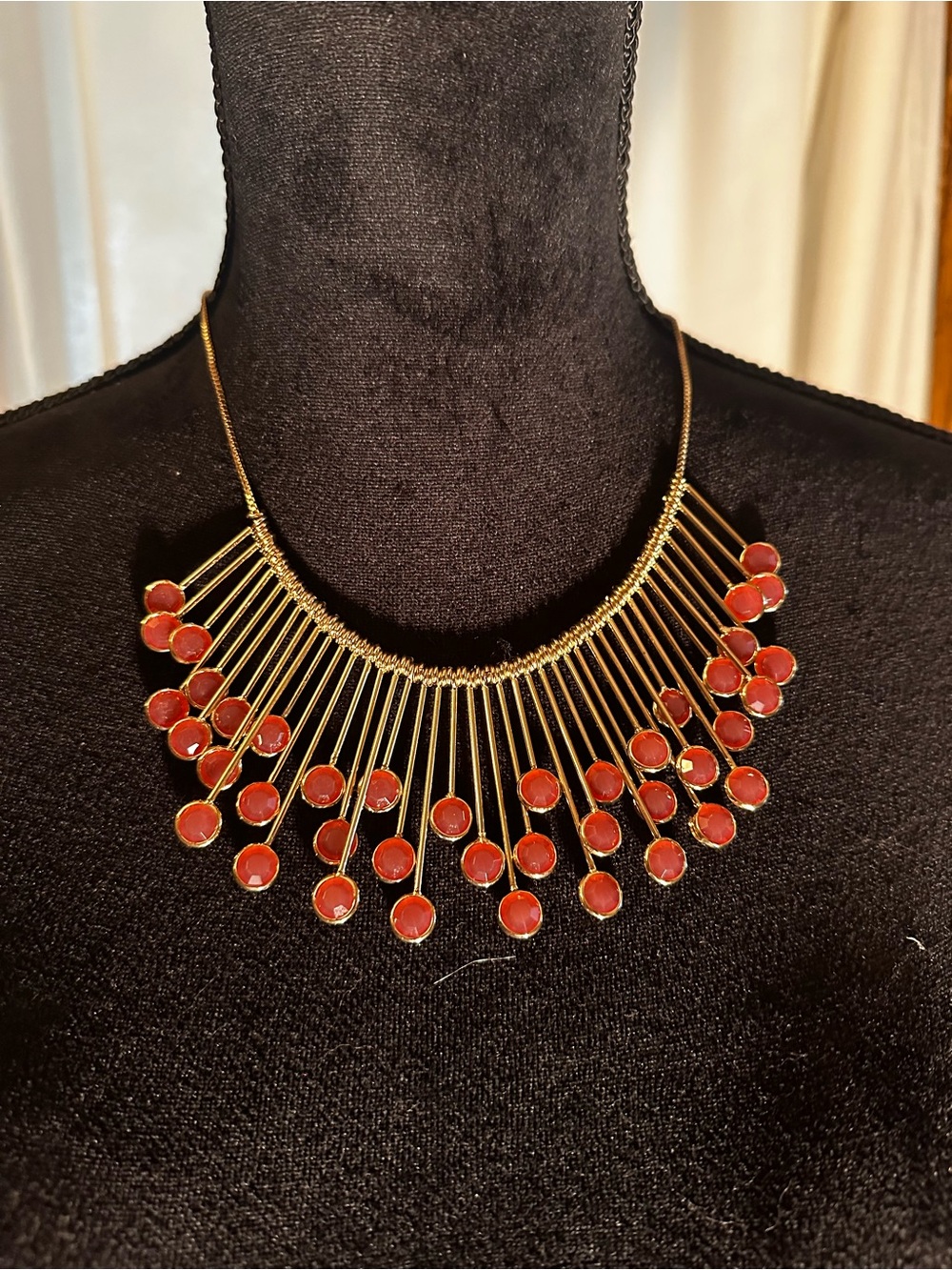 Ann Taylor Pink Fringe Necklace
